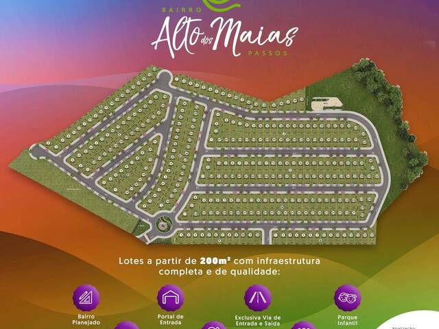 #1830 - Terreno para Venda em Passos - MG - 2